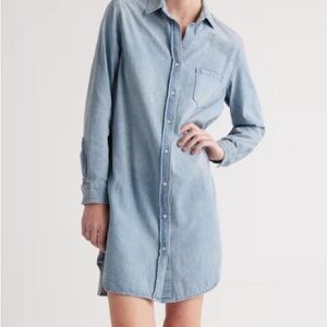Rag & Bone Chambray Denim Button Down Dress SZ 2